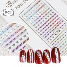 3D Laser Bronzing Nail Stickers SP024