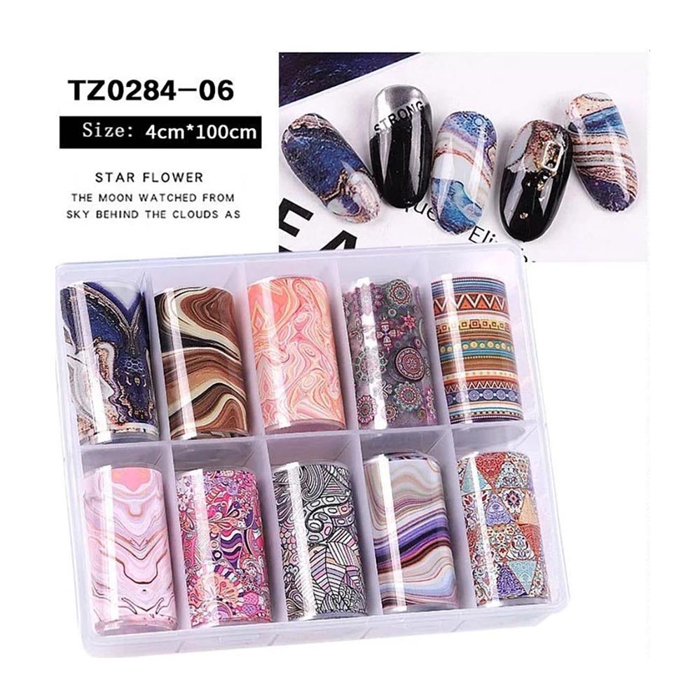 10 Roll Nail Foil - TZ0284-06