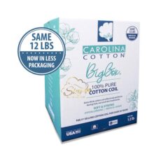 Carolina Cotton Big Box 100% Pure Cotton Coil 12 Lbs