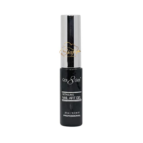 Cre8tion Nail Art Gel - #01 Black