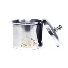 Stainless Steel Powder and Liquid Cup with Lid - Small